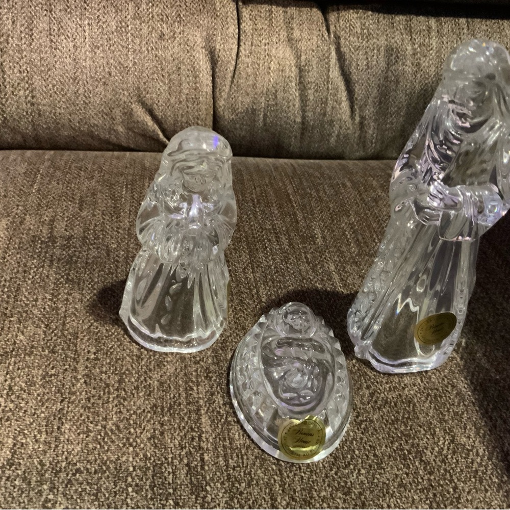 Princess House Lead Crystal Nativity Figurines
